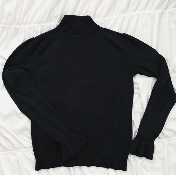 Joseph A. Sweaters - Joseph A. Black Long Sleeve Sweater Bell Sleeves